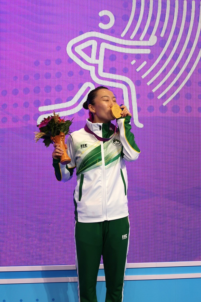 圖二 武術李禕為體育代表團奪得金牌
