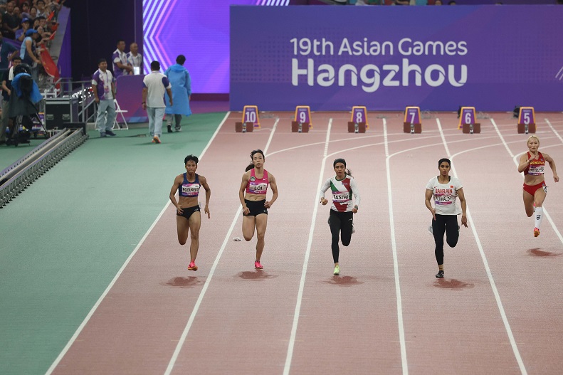 圖三 呂艷蘭出戰女子100米預賽
