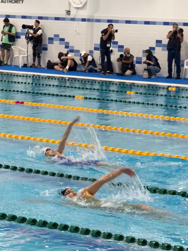 圖2 黃婉柔於仰泳200米賽事